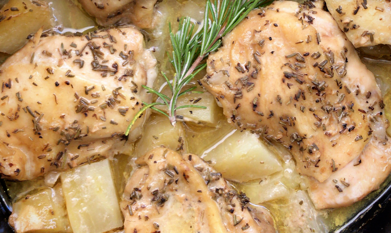 Chicken Thighs Rosemary Crock Pot Recipe